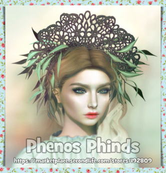 Second Life Marketplace - *LODE* Head Accessory - Belle Rose Bows [green]